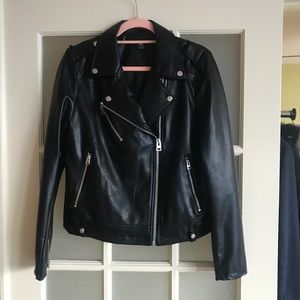 Faux leather Black Jacket